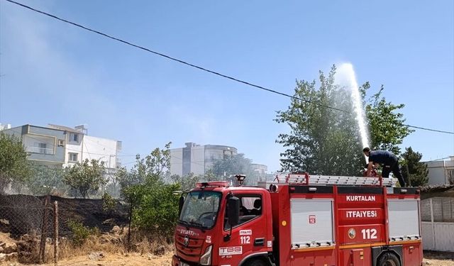 Siirt'te meyve bahçesinde çıkan yangın kontrol altına