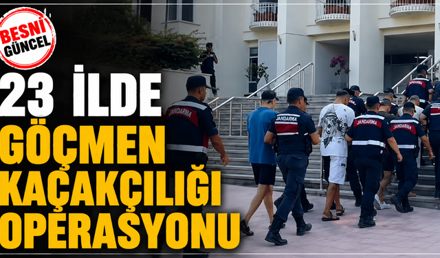 23 İlde Göçmen Kaçakçılığı Operasyonu