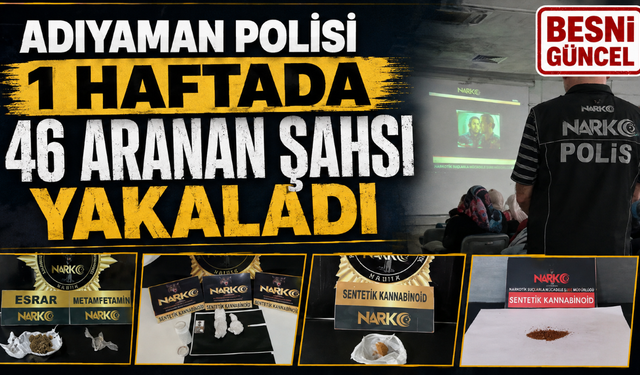 Adıyaman’da Polisi Suç ve Uyuşturucuya Geçit Vermiyor
