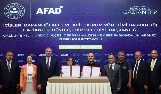 Gaziantep'te Deprem Müzesi İçin Protokol İmzalandı