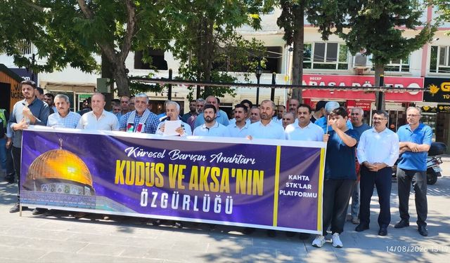 Kahta'da Gazze'ye Destek İçin Güçlü Ses