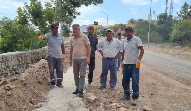 Tut’un İlçe Girişinde Kapsamlı Çalışma Başladı