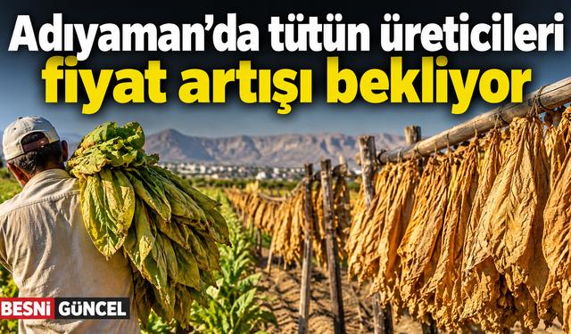 Adıyaman’da tütün üreticileri fiyat artışı bekliyor