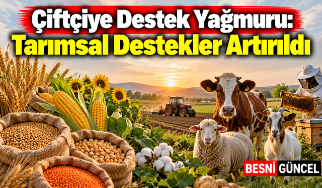 Çiftçiye Destek Yağmuru: Tarımsal Destekler Artırıldı