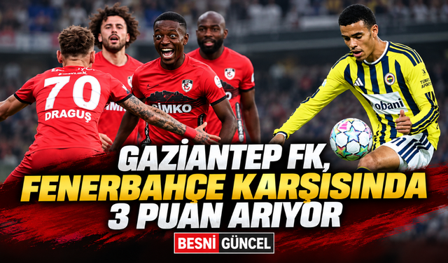 Gaziantep FK, Fenerbahçe'yi Konuk Ediyor