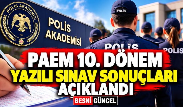 PAEM 10. Dönem yazılı sınav sonuçları açıklandı