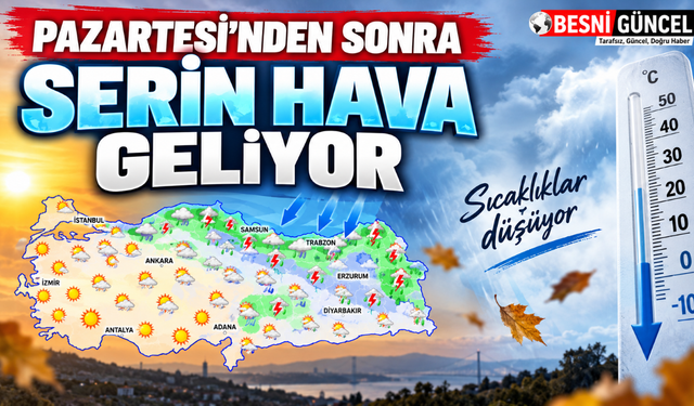Sıcaklıklar Pazartesi Düşecek, Serinleyeceğiz!