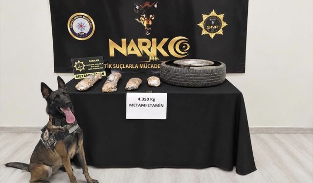 Cizre'de Narkotik Köpeğiyle Büyük Yasa dışı madde Operasyonu