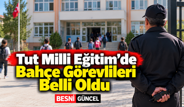 Tut’ta 8 Bahçe Görevlisinin Kura Sonuçları Açıklandı
