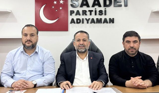 Saadet Partisi’nden Adıyaman Belediyesi’ne Hizmet Eleştirisi