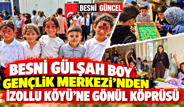 Besnili Gönüllü Gençler İzollu Köyü’nde Öğrencilerle Buluştu