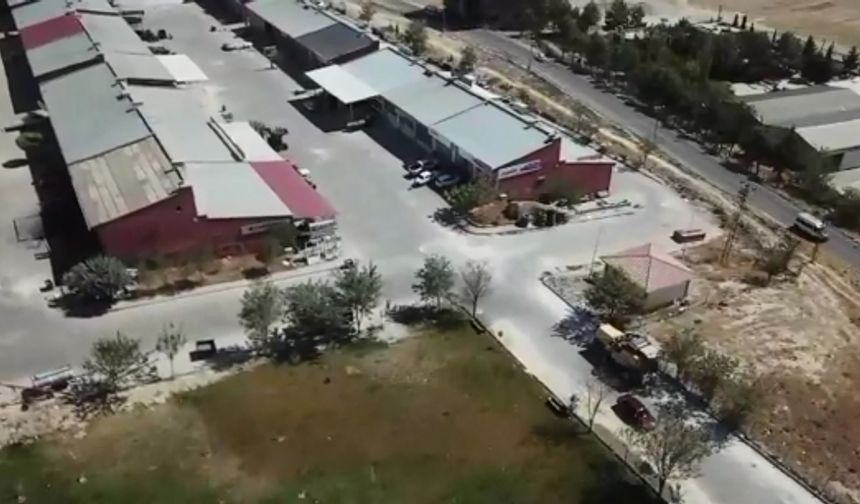 Besni merinos küçük sanayi sitesi drone ile havadan görüntü