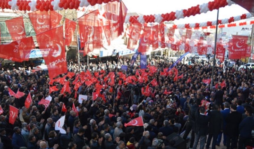 Saadet Partisi Besni'de Seçim Bürosunun Açılışını Gerçekleştirdi