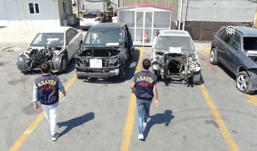 Kaçak araçları parçalayarak sattıkları iddiası