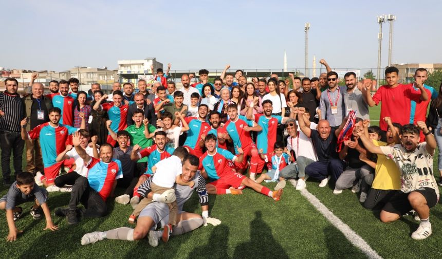 Viranşehir Belediyespor 3.Lig'e yükselmenin sevincini yaşıyor