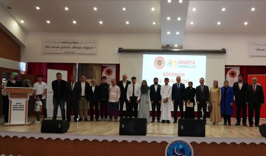 Arapça ve Etkinlik Yarışması’nda 3 birincilik Kahta'ya