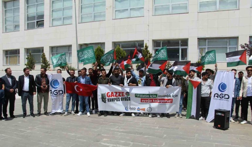 Şırnak’ta öğrencilerden ABD’deki protestolara destek