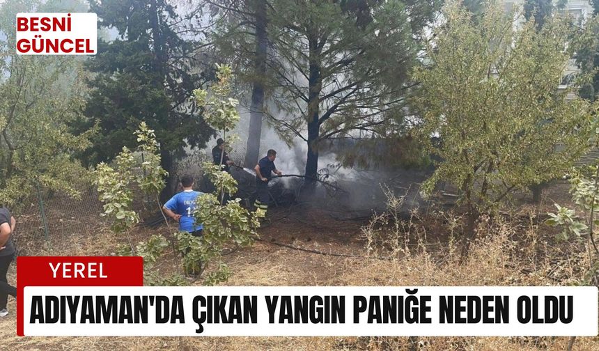 Adıyaman'da çıkan yangın paniğe neden oldu