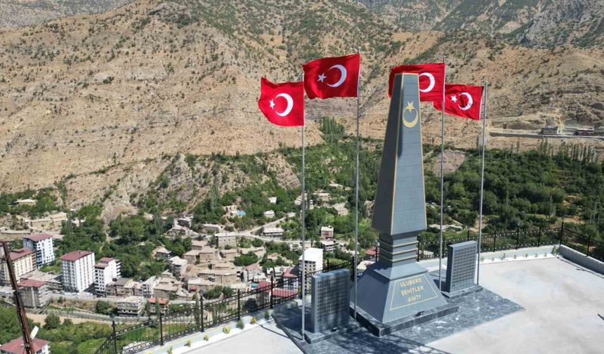 Uludereli 154 şehidin ismi anıt üzerinde yaşatılıyor