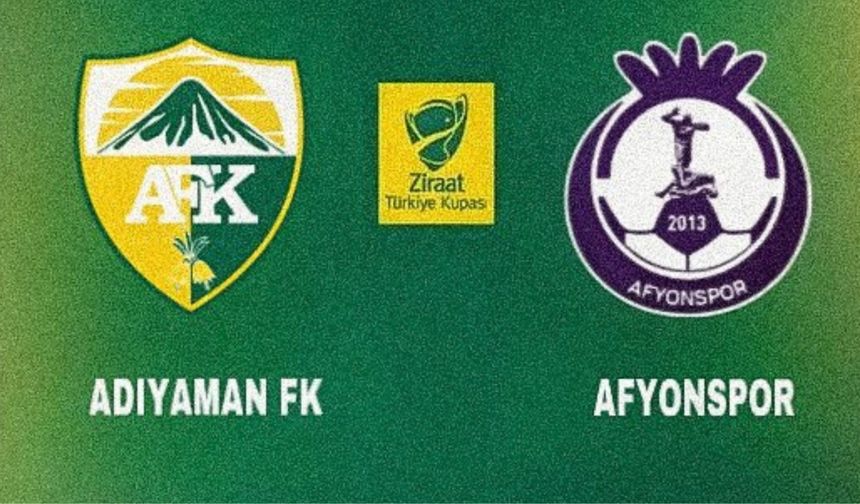 Adıyaman FK, Afyonspor ile eşleşti