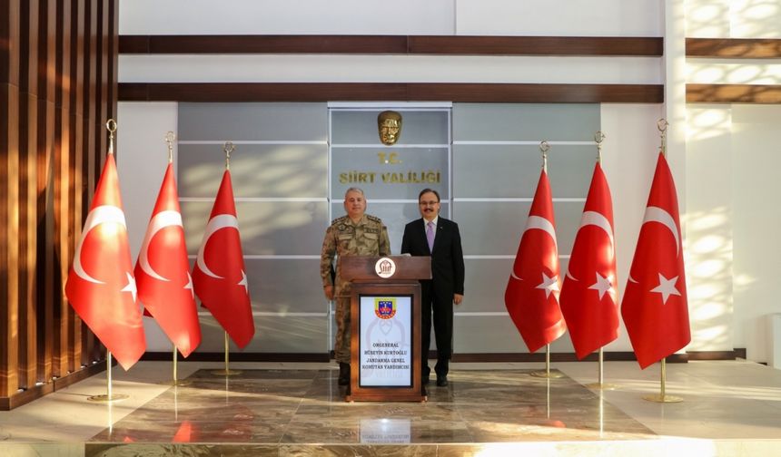 Orgeneral Hüseyin Kurtoğlu, Siirt Valiliğini ziyaret etti