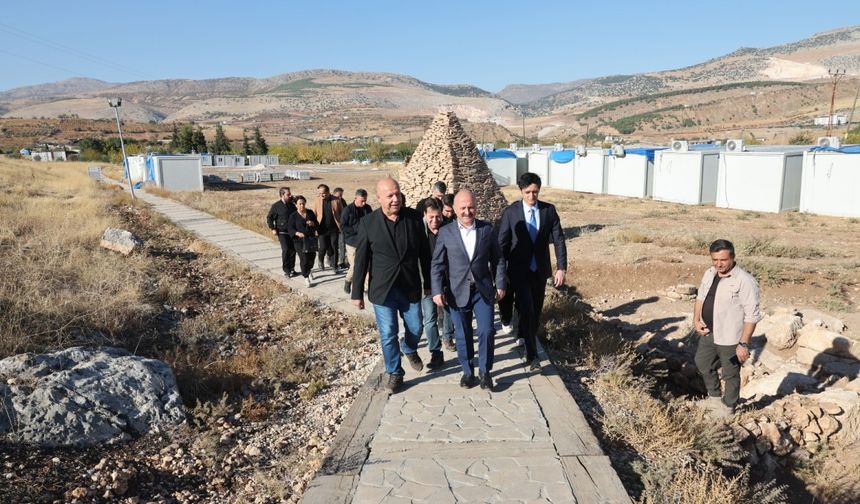 Adıyaman Perre'de Kazı Evi yapımına başlandı