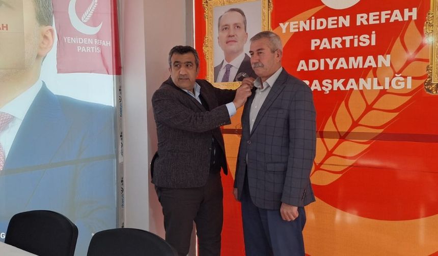 Refah Partisi Kâhta İlçe Başkanlığına  Yasin Erdem atandı