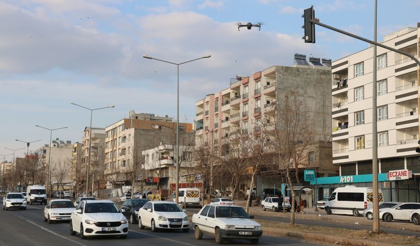 Siverek'te ışık ihlali yapanlar dron ile tespit edildi