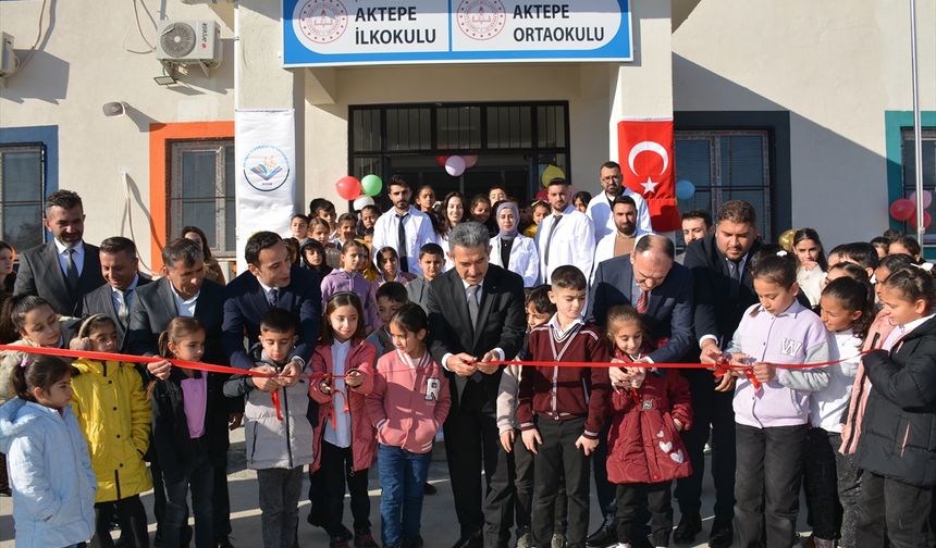 Şırnak'ta   Aktepe İlk ve Ortaokulu'nun açılışı yapıldı