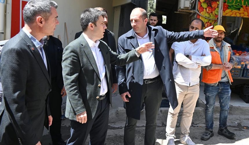 Bayraklı, ikinci etap doğalgaz çalışmasını inceledi
