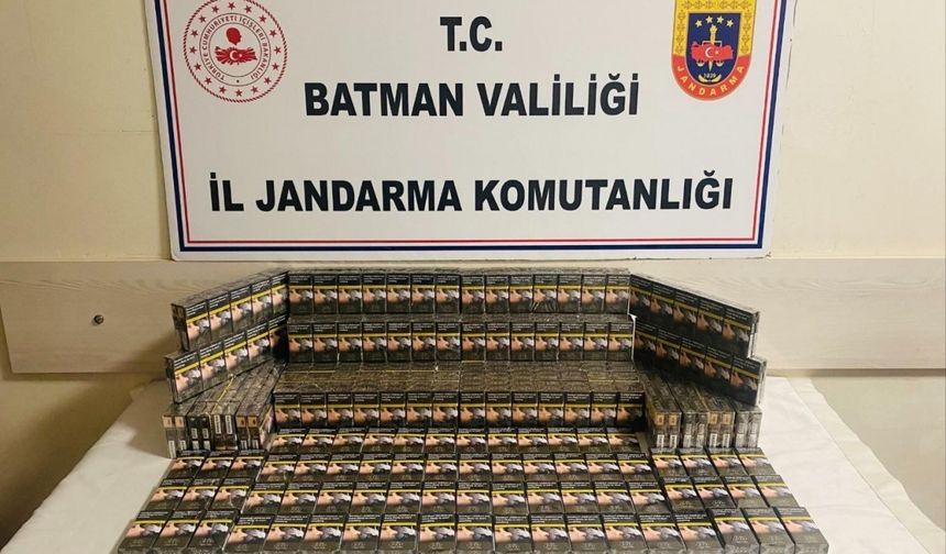 Batman'da gümrük kaçağı 422 paket sigara ele geçirildi