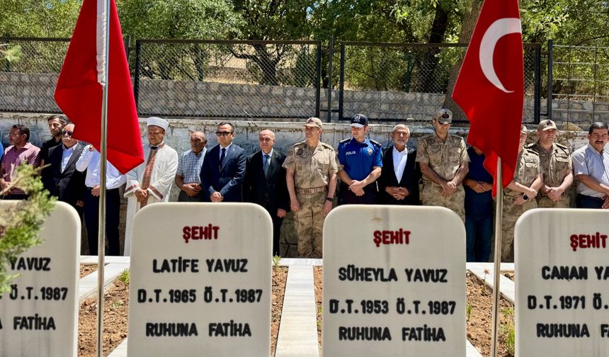 38 yıl önce PKK'lı örgütce katledilen 30 kişi törenle anıldı