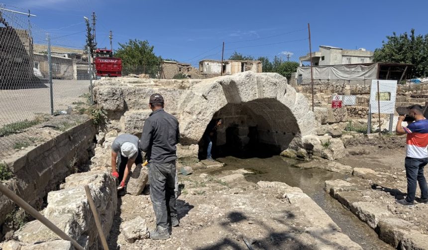 Perre Antik Kenti'nde Roma Çeşmesi Eski İhtişamına Kavuşuyor