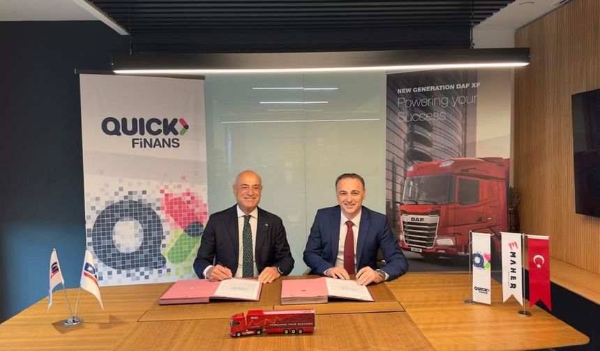 Quick Finans ve DAF Trucks Türkiye arasında işbirliği