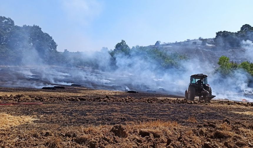 Kocaeli'de tarım arazisinde çıkan yangın söndürüldü