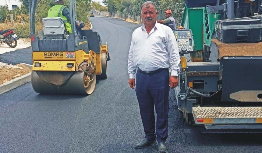 Salkımbağı Köyü yolu modern görünüm kazandı