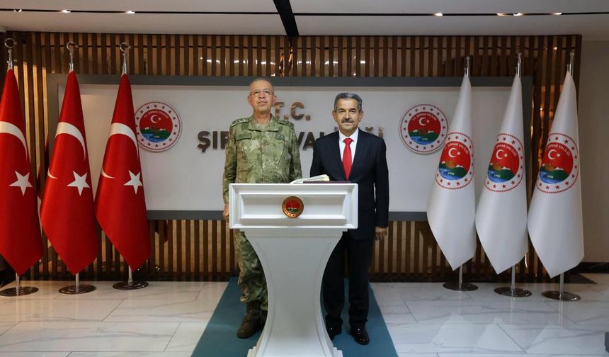 2. Ordu Komutanı Topaloğlu, Şırnak Valisi’ni ziyaret etti