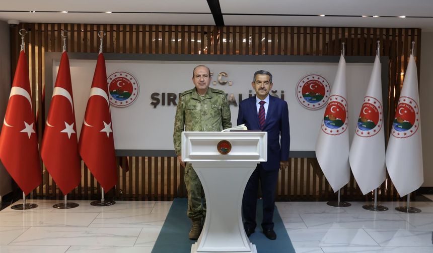 Orgeneral Ergün, Şırnak Valisi Ekici'yi ziyaret etti