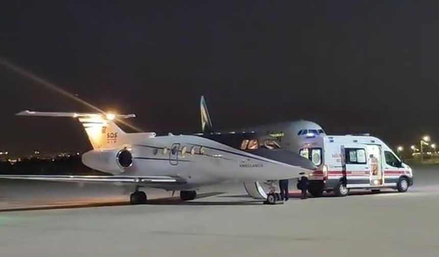 Batman’da Ambulans Uçak İki Hastayı Taşıdı