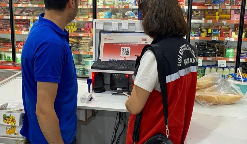 Batman'da marketlerde gıda denetimi sürüyor