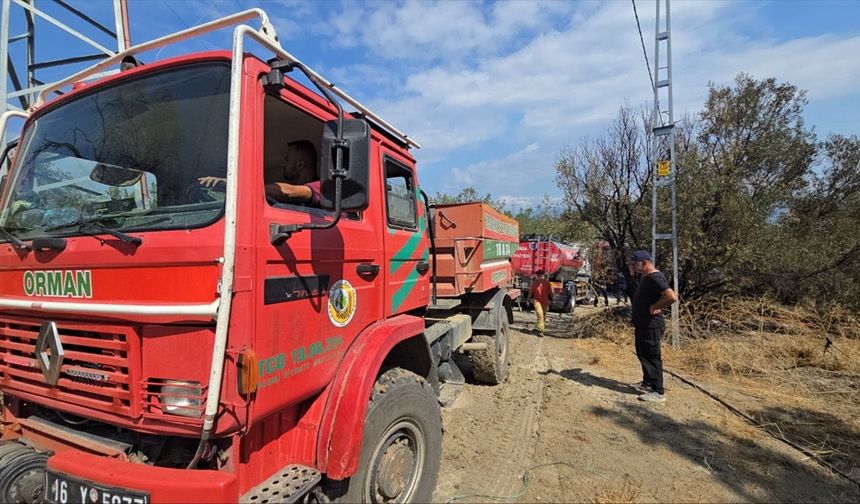 Bursa Mudanya’da orman yangını söndürüldü