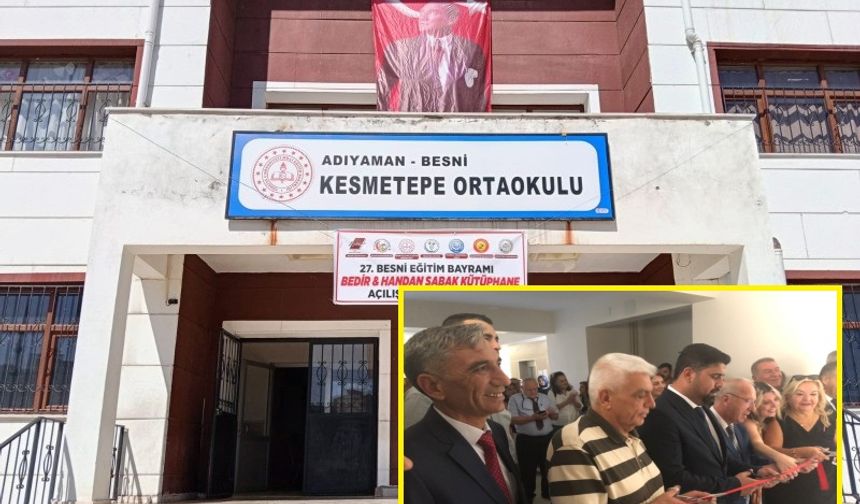 Sabak Ailesi’nden Kesmetepe'ye Kütüphane…