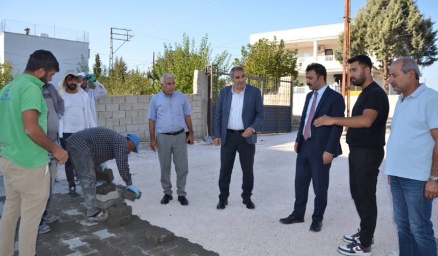 Kahta’nın Ortanca Köyünde Kilitli Parke Çalışması