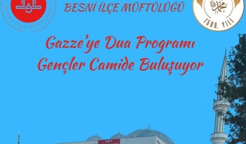 Besnili Gençler Gazze İçin Camide Buluşuyor