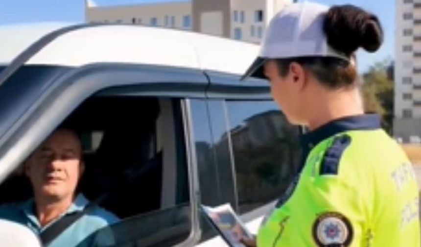 Adıyaman'da trafik ekiplerinden emniyet kemeri uyarısı