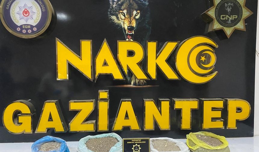 Gaziantep'te operasyonda uyusturucu ele geçirildi
