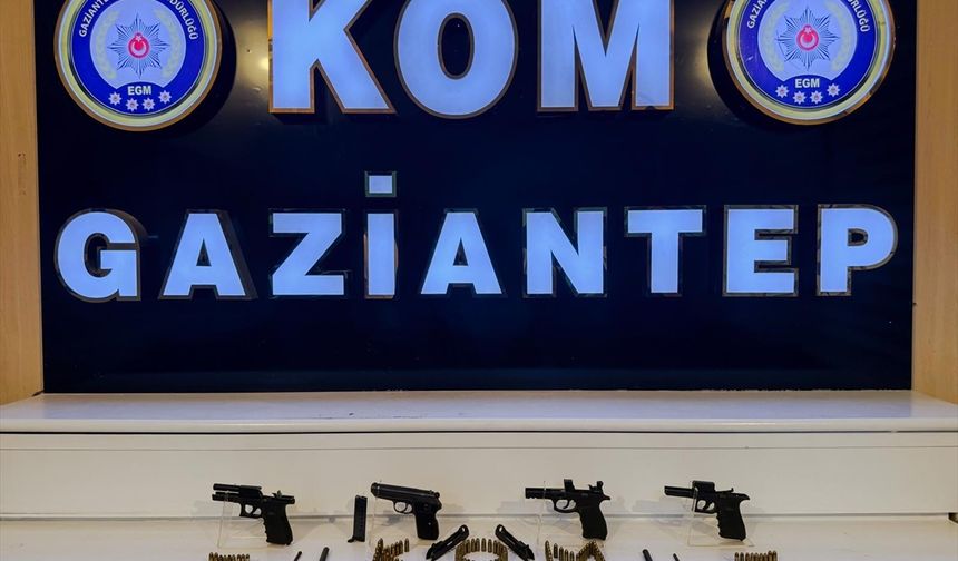 Gaziantep'te silah kaçakçılığı operasyonunda 2 şüpheli yakalandı