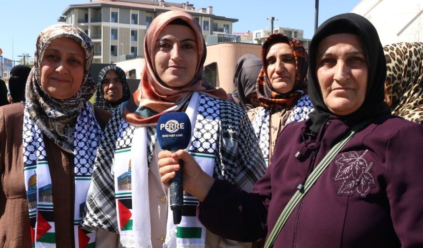 Kadınlar Gazze için meydanlarda buluştu