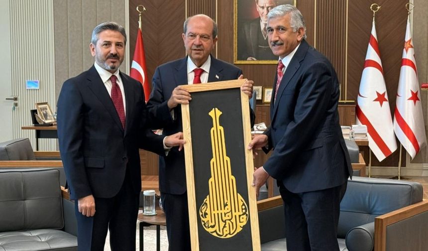 Kahta Belediye Başkanından KKTC Cumhurbaşkanına Ziyaret