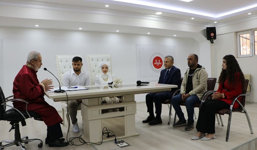 Kilis'te 'İki İnsan Bir Hayat Projesi' nikah kıyıldı